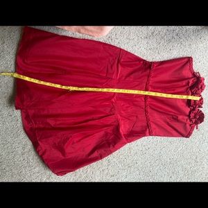 Lilly Pulitzer Women's Red Belinda Rosette Strapless Fit & Flare Dress